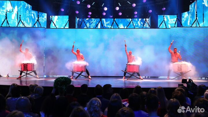 Шоу барабанщиков на мероприятие Vasiliev Groove