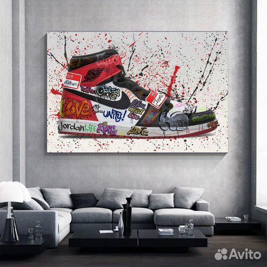 Картины интерьерные кеды