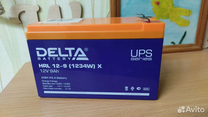 Аккумулятор Delta для ибп и т. п. 12в 9А свежий
