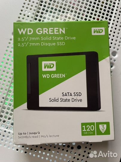 SSD диск WD green 120 gb SATA3 2,5''