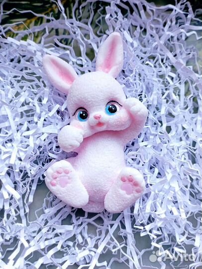 Кролики зайчики из мыла пасха