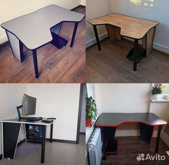 Стол компьютерный игровой с вырезом 120см