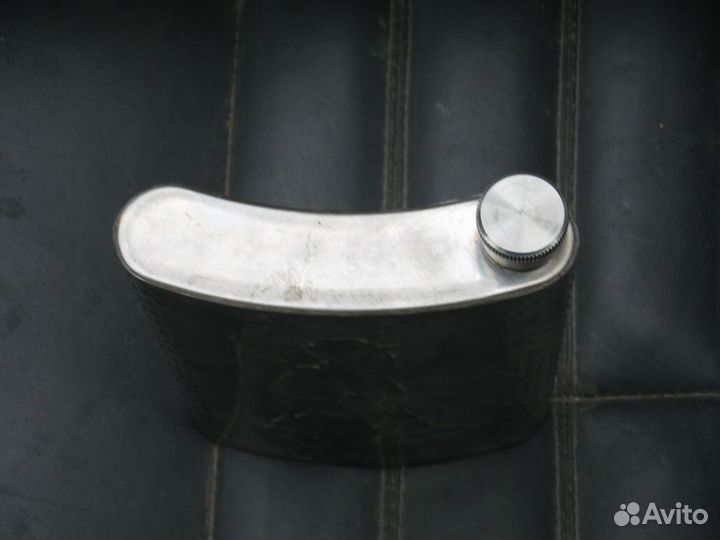 Фляжка из нержавейки плоская карманная 400 гр