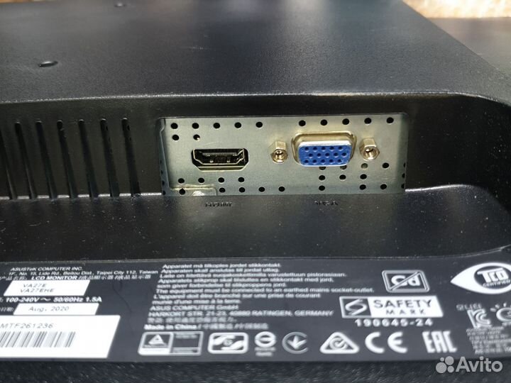 Монитор Asus VA27EHE