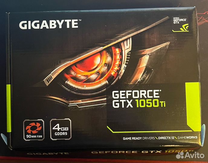 Видеокарта gigabyte GeForce GTX 1050 Ti D5 4GB