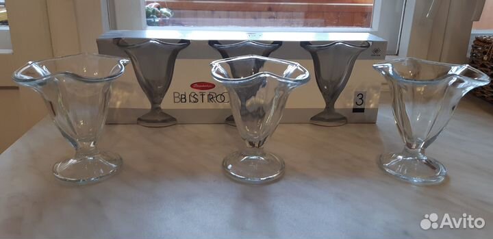 Креманки - Вазы для мороженого Набор 6шт (Новые)