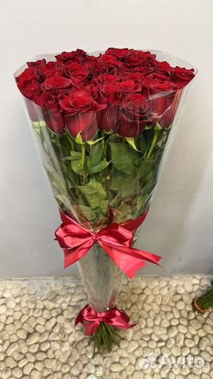 Розы Высокие Букет Цветов Москва