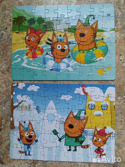 Пазлы детские Три кота