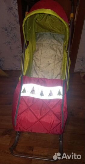 Детские санки коляска