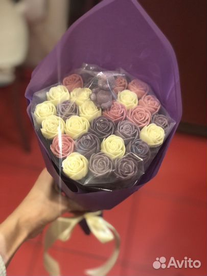 Шоколадные цветы букет подарок