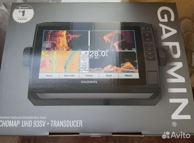 Эхолот Garmin EchoMap uhd 93sv + датчик gt54