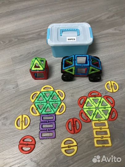 Мaгнитный кoнстpуктоp 60 дeталeй
