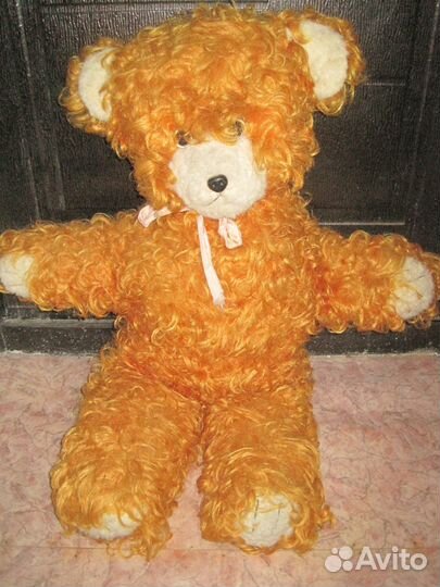 Шикарный большой плюшевый медведь СССР