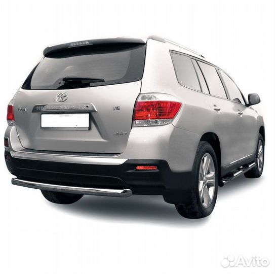 Защита заднего бампера Toyota highlander (2010)