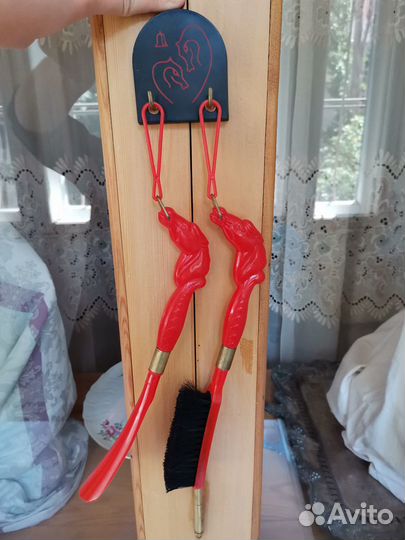 Набор ложка, щетка для обуви СССР