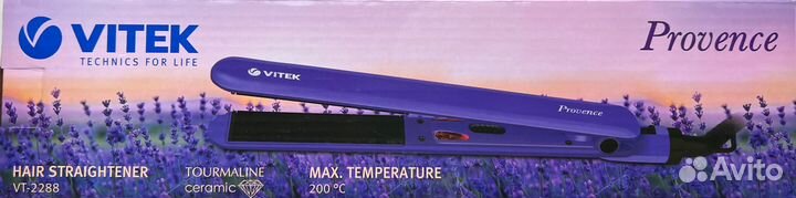 Выпрямитель для волос vitek Provence (новый, короб