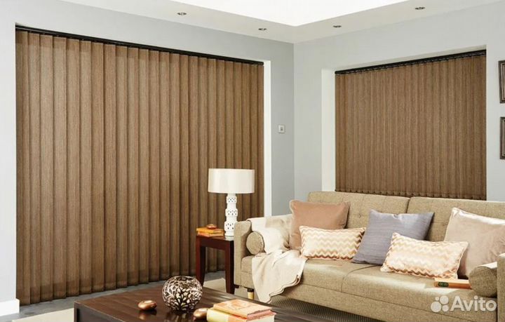 Вертикальные жалюзи тканевые на окна