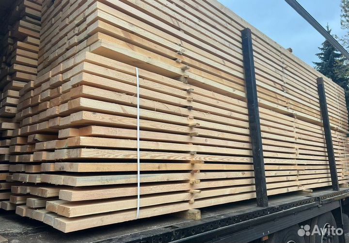 Доска обрезная 25х150х6000мм от производителя