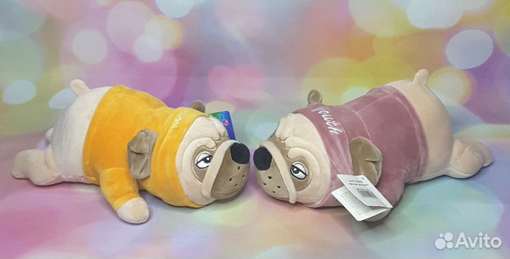 Мопс в одежде игрушка подушка
