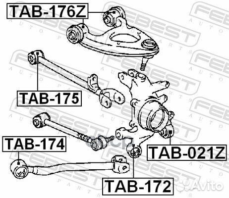 Сайлентблок TAB-172 TAB-172 Febest