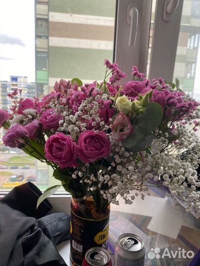 Живые цветы букеты