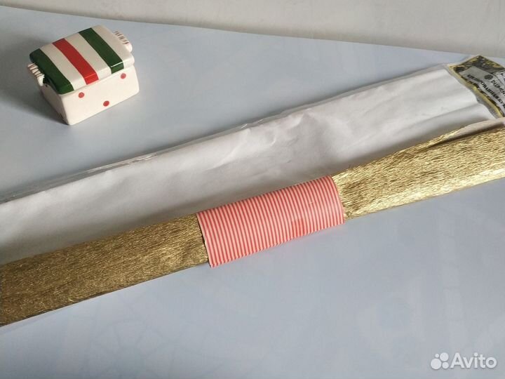 Гофрированная бумага металлик