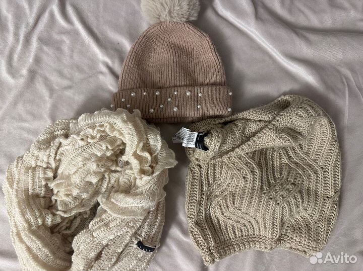 2 шапки, шарф, худи