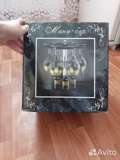 Мини-бар 12 предмет/бокалы/стопки Гусь-Хрустальный