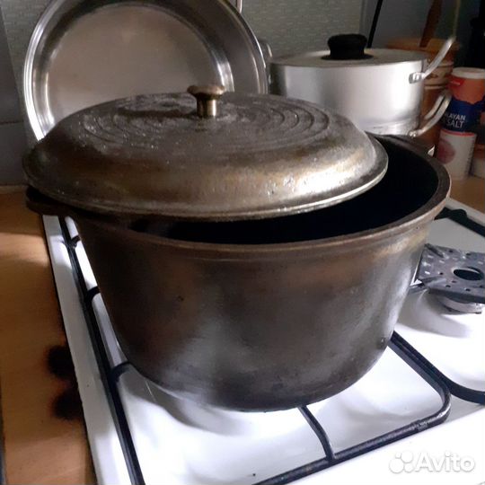 Казан чугунный 6л