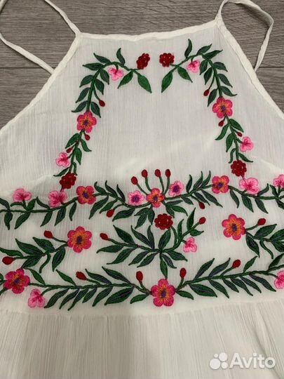 Сарафан хлопок вышивка