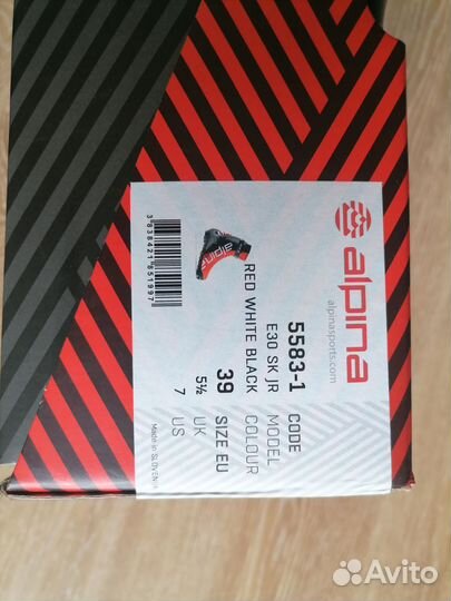 Лыжные ботинки alpina коньковые E3,0j 39р