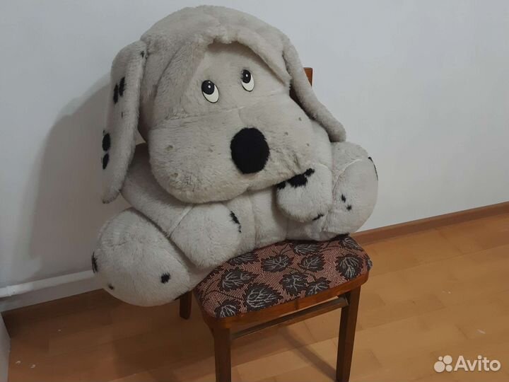 Большие мягкие игрушки собаки и медведи