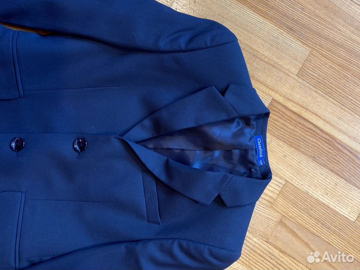 Пиджак школьный синий 134 рост
