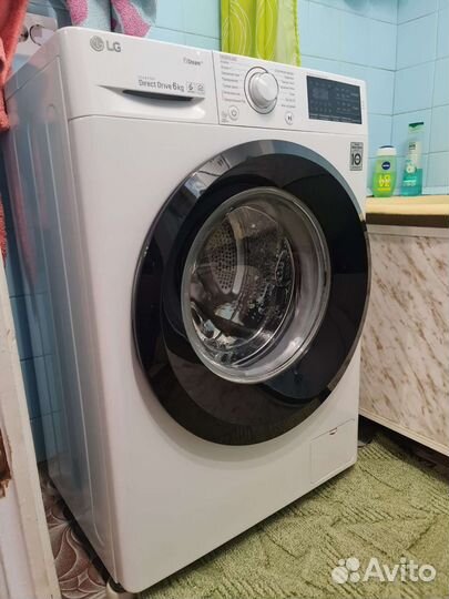Стиральная машинка LG f2j5ns6w 6 кг