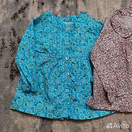 Рубашка (2 шт ) для девочки, размер 74