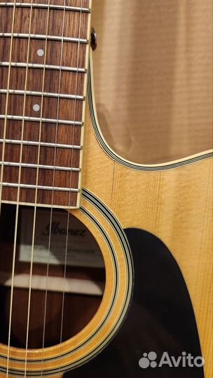 Электроакустическая гитара ibanez aw100ce-nt