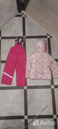 Комбинезон зимний на девочку 2-4года