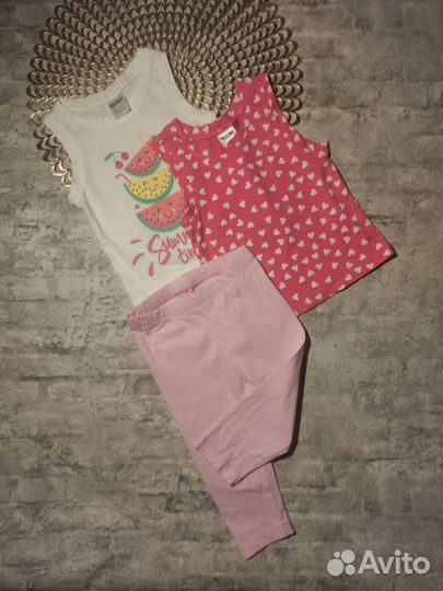 Фирменные вещи на девочку пакетом на рост 74