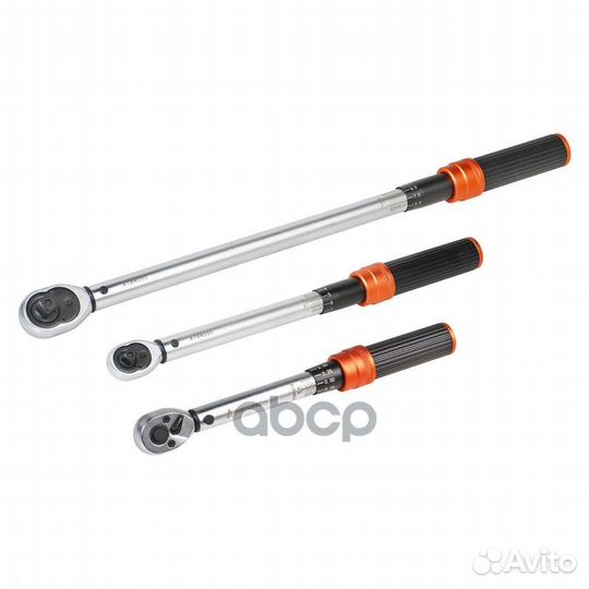 Ключ динамометрический в кейсе, набор 3 шт (1/4