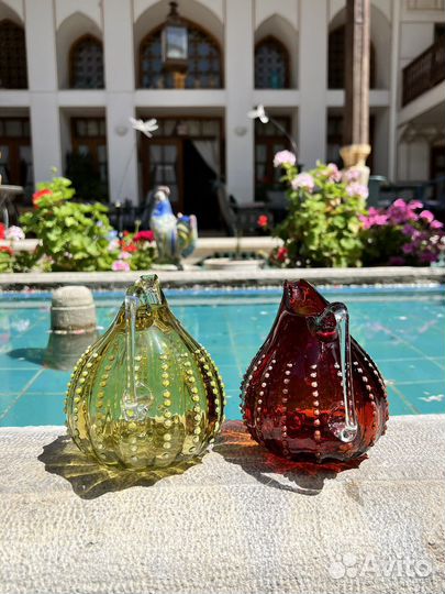 Соусник Кувшвин Цветное Стекло Ручная работа