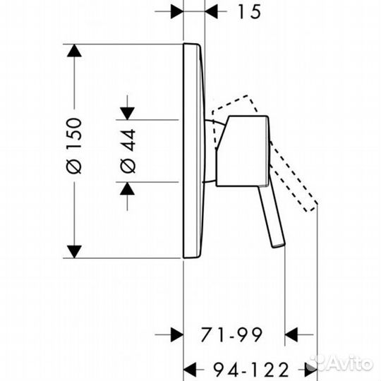 Hansgrohe Talis s смеситель/ душа 32675000