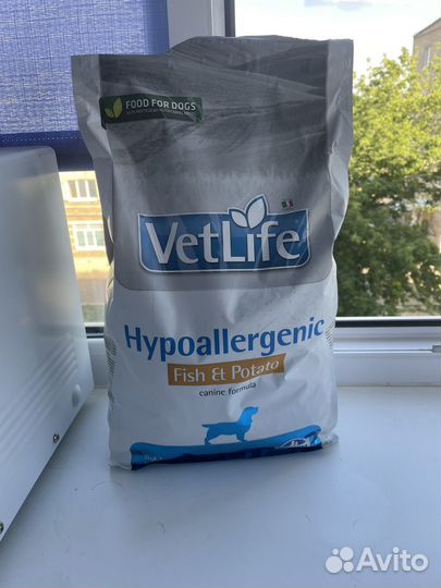 Корм для собак Vetlife