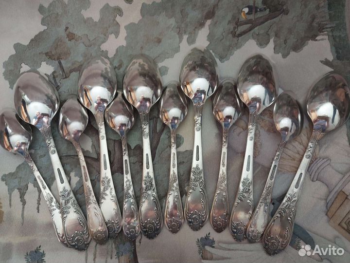 Набор столовых приборов мельхиор СССР зиш Классик