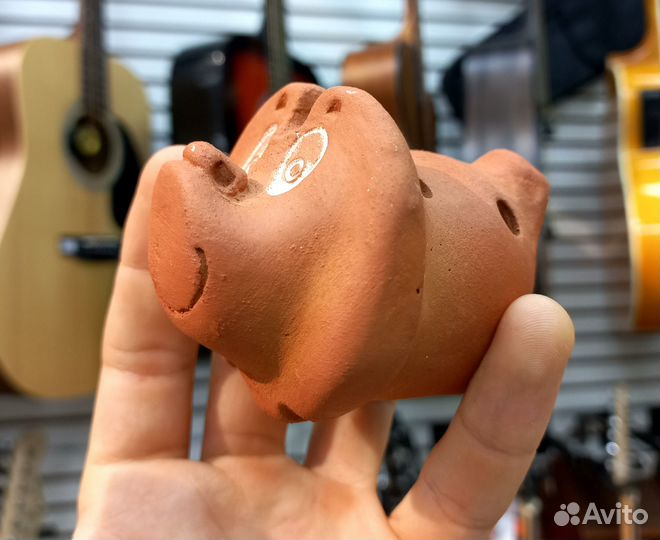 Окарина малая сувенирная глиняная 