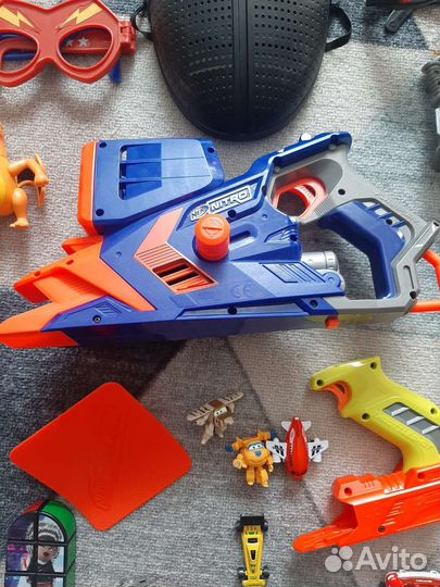 Большой пакет игрушек для мальчика, nerf