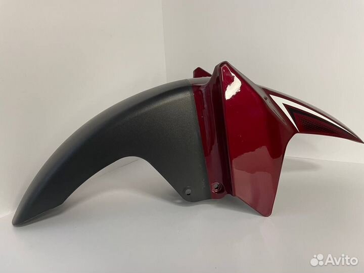 Крыло мопед пластик Бордовое Альфа