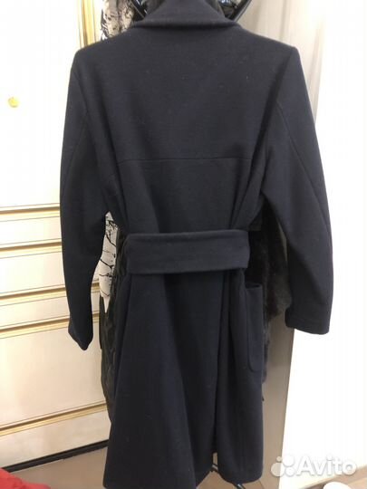Пальто черное шерсть