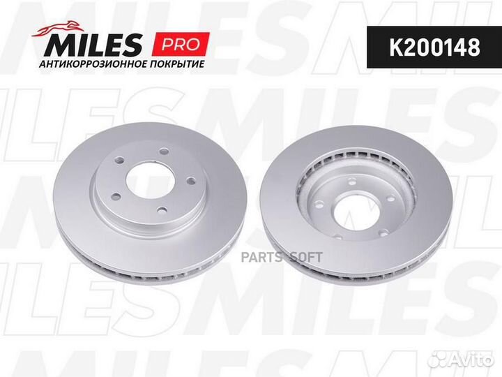 Miles K200148 Диск тормозной mitsubishi lancer 08
