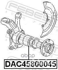 Подшипник ступицы задний VW T4 91-03 febest DAC