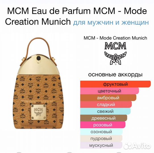 Женские духи MCM Eau de Parfum MCM 30 мл